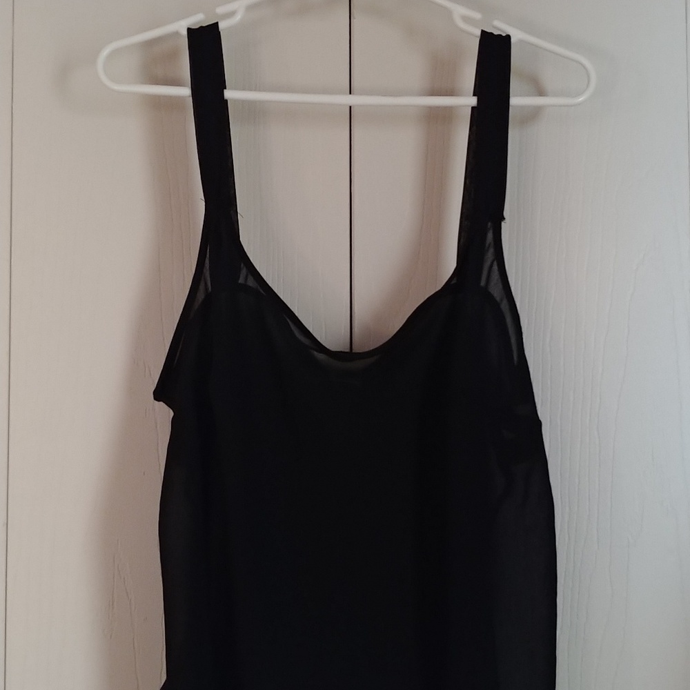 Black sheer top